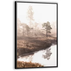 Ochtendmist bij het ven