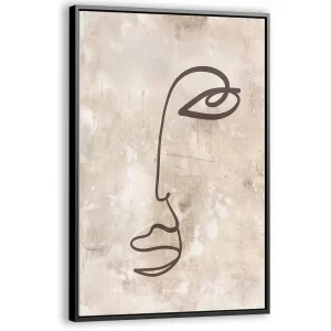 Minimalistisch gezicht