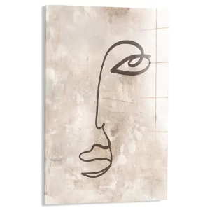 Minimalistisch gezicht