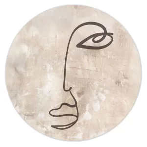 Minimalistisch gezicht