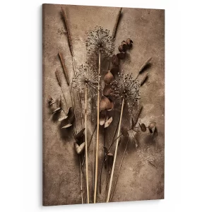 Gedroogde bloemen stilleven