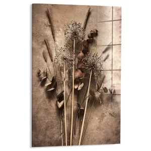 Gedroogde bloemen stilleven