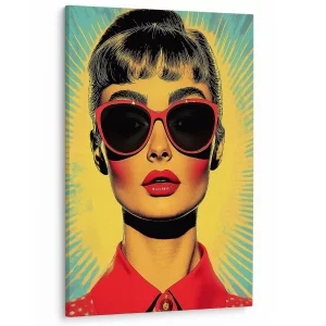 Glamour in pop art stijl