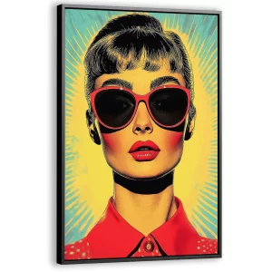 Glamour in pop art stijl