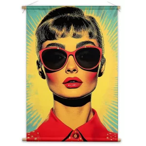 Glamour in pop art stijl