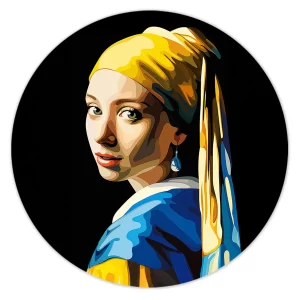 Moderne interpretatie meisje met parel