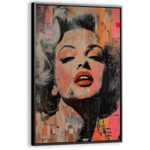 Street-art portret van Marilyn