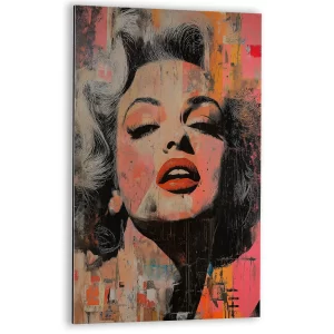 Street-art portret van Marilyn