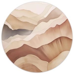 Gelaagde landschappen in zand en terracotta