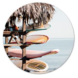 Surfboards bij de kust