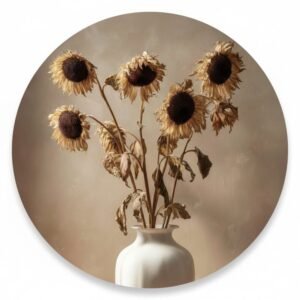 Zonnebloemen in vaas